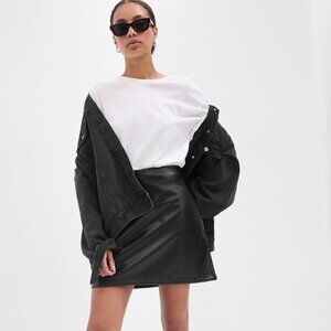 Gap -  Vegan Leather Mini Skirt -  Size S